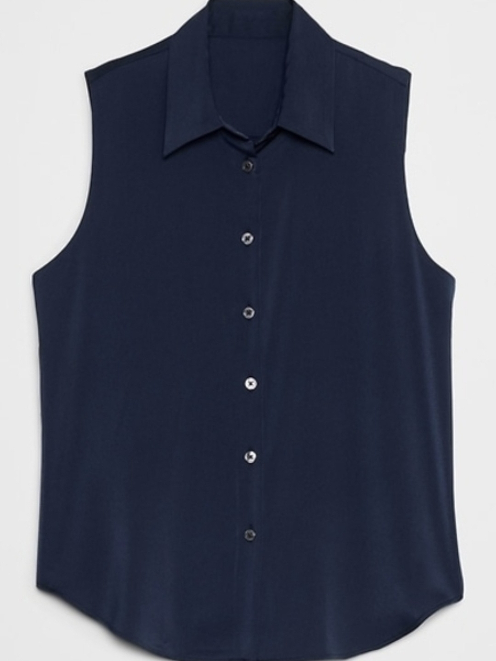 Banana Republic Navy Button-Up Top